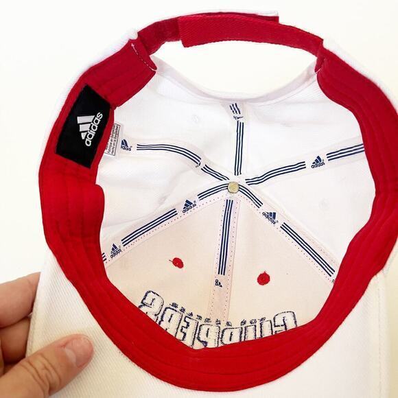 Los Angeles Clippers NBA Adidas Adjustable Strap Hat Cap White Red Basketball - Picture 6 of 6